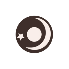 I-Contact Cosplay Halloween Contact Lenses White Moon and Star