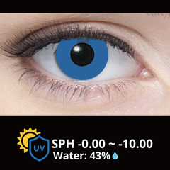 Cosplay Halloween Contact Lenses - Solid Blue