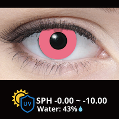 Cosplay Halloween Contact Lenses - Solid Pink