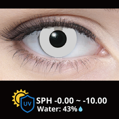 Cosplay Halloween Contact Lenses - Solid White