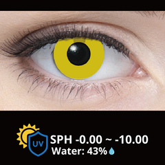 Cosplay Halloween Contact Lenses - Solid Yellow
