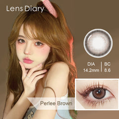 Lens Diary Perlee Brown Monthly Circle Lenses