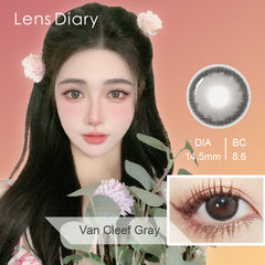 Lens Diary Van Cleef Gray Monthly Circle Lenses