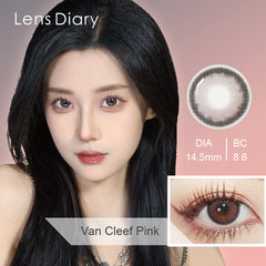 Lens Diary Van Cleef Pink Monthly Circle Lenses