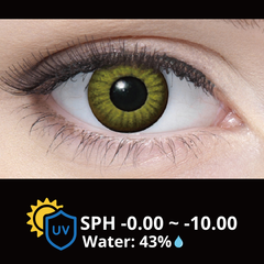 Cosplay Halloween Contact Lenses - Electro Lens Yellow