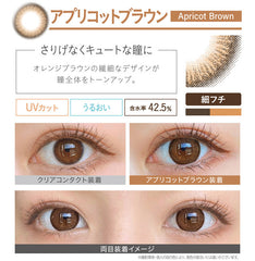 EverColor 1 Day Color Contact lenses Natural Apricot Brown (20p)