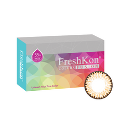 FreshKon Colors Fusion Glinting Brown Monthly Contact Lens (2 Pack)