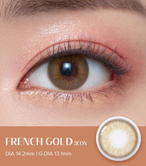 OLENS 1 Day French Gold 3con Hazel (10 Pack)