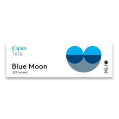 Clalen Iris 1 Day Blue Moon Daily Colored Contact Lenses (30p) - Lens Diary UK