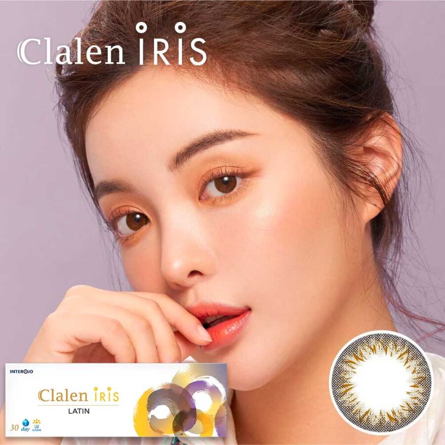 Clalen Iris 1 Day Latin Brown Daily Colored Contact Lenses (30p) - Lens Diary UK
