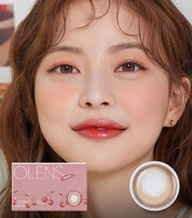 Olens Cherry Moon Brown Monthly Color Contact Lenses