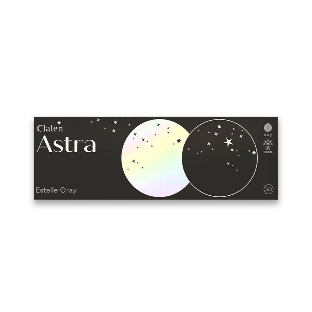 Clalen Astra Estelle Gray Daily Colored Contact Lenses (30p) - Lens Diary UK
