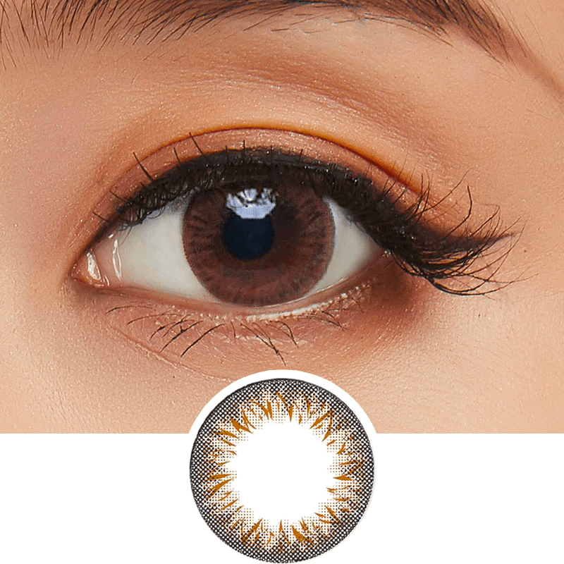 Clalen Iris 1 Day Latin Brown Daily Colored Contact Lenses (30p) - Lens Diary UK