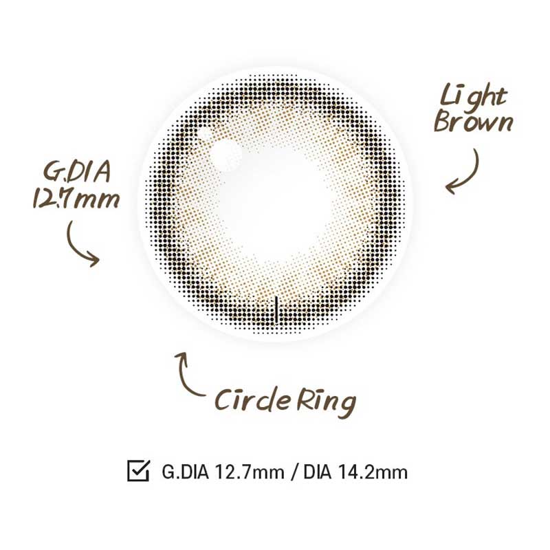 Clalen Iris Toric 1 Day Halo Brown Daily Colored Contact Lenses (30p) - Lens Diary UK